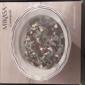 Mikasa countryside serving bowl, nib